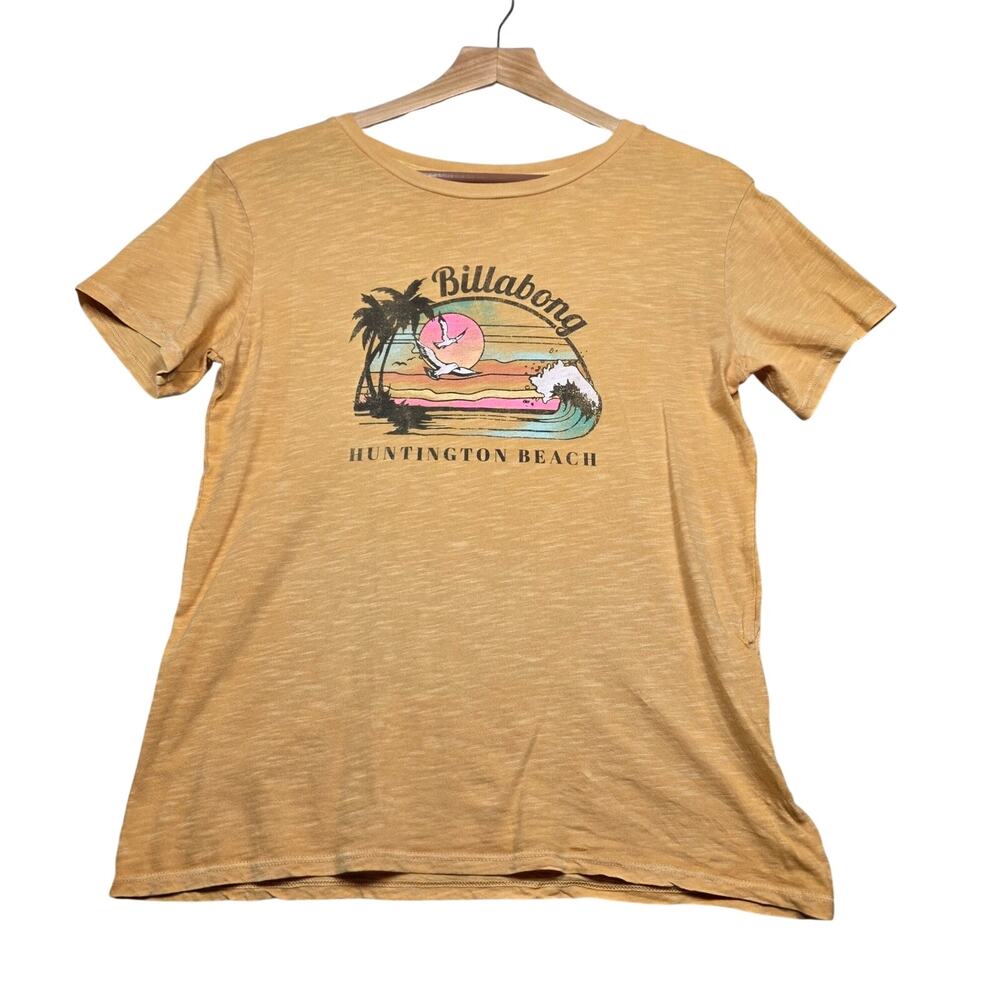 Women's Yellow Huntington Beach Billabong Tshirt
